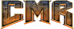 The letters C, M, and R in the style of the Doom 3 logo.